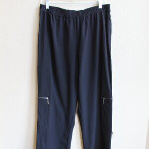 Zenergy Women's Sports Pants - Black Size 2 Reg Zipper Pocket on Legs L